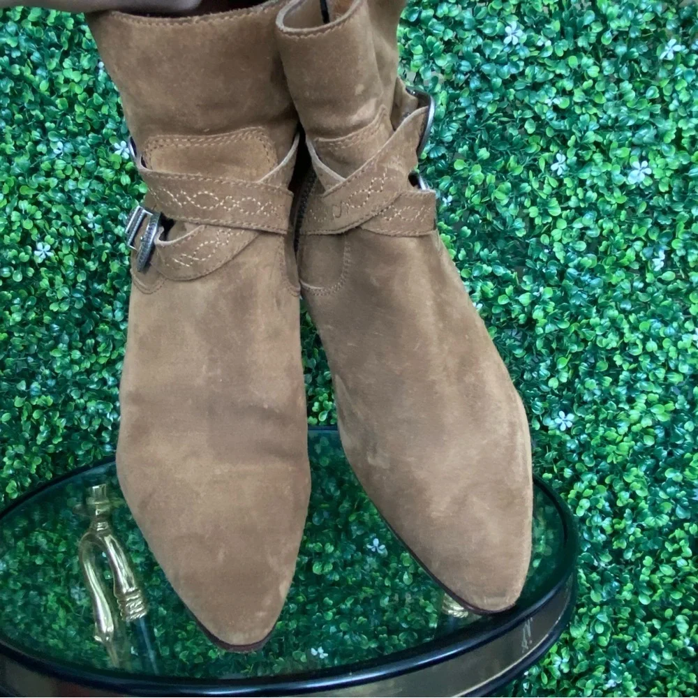 N-09 Frye Ellen Buckle Boots